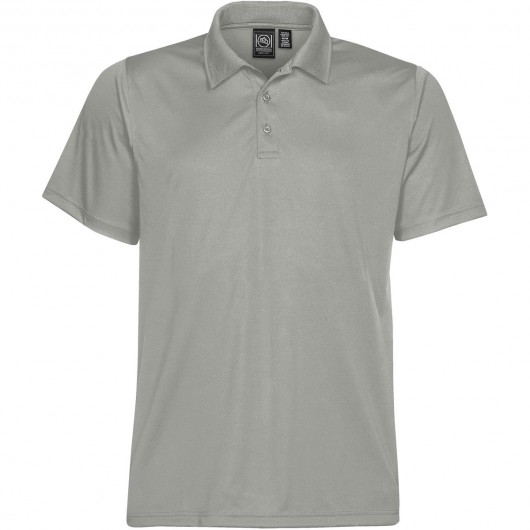 Cool Silver Mens Eclipse Pique Polos